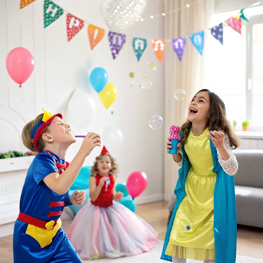 Children enjoying a themed birthday party